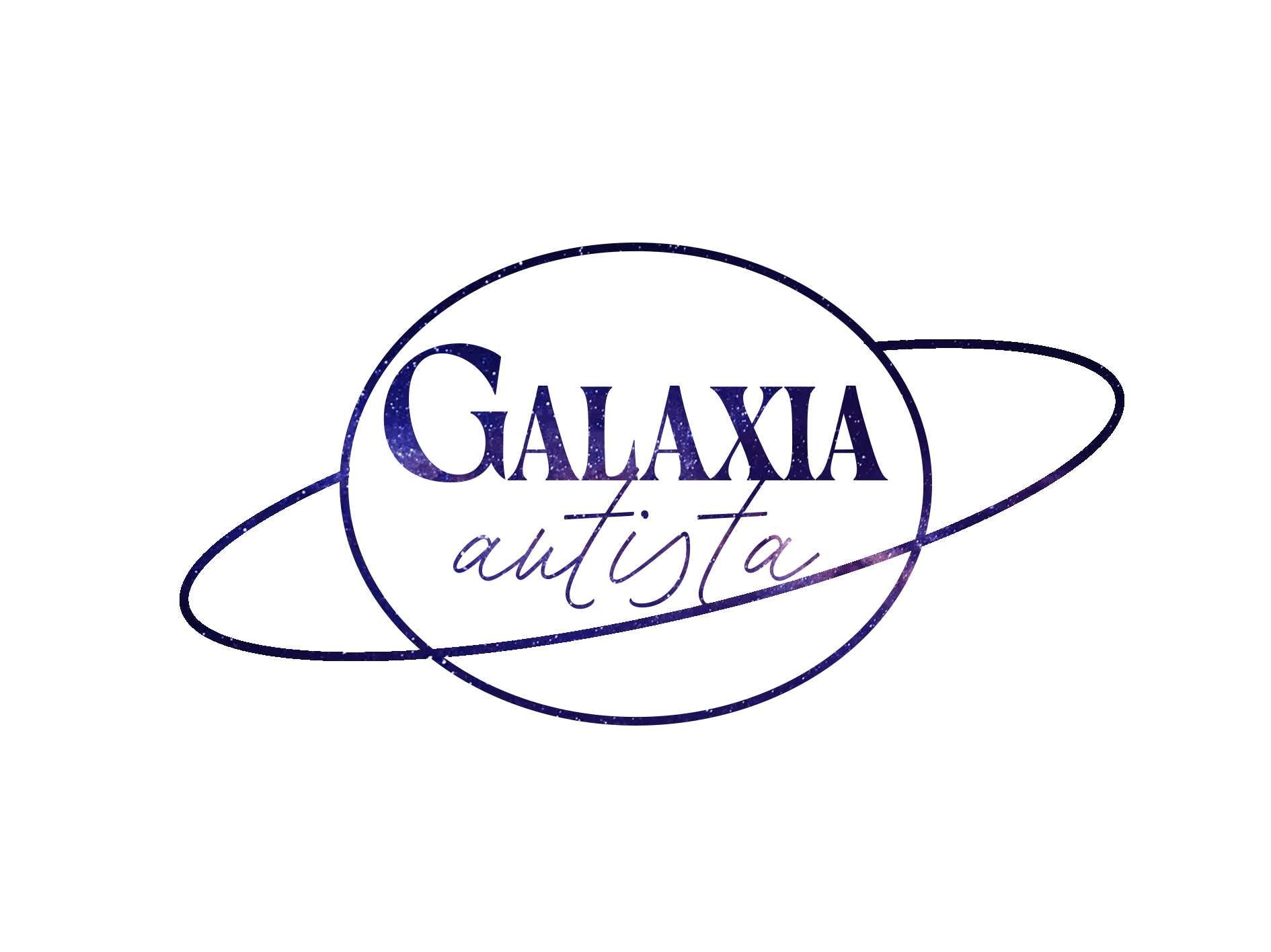 logo galaxia autista máscara recorte