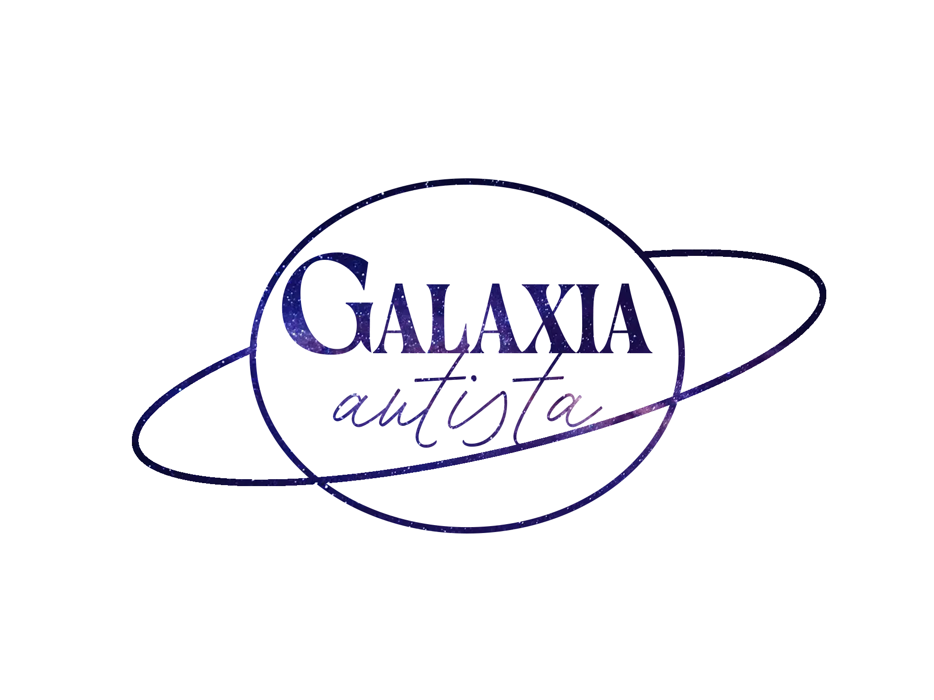 logo galaxia autista máscara recorte